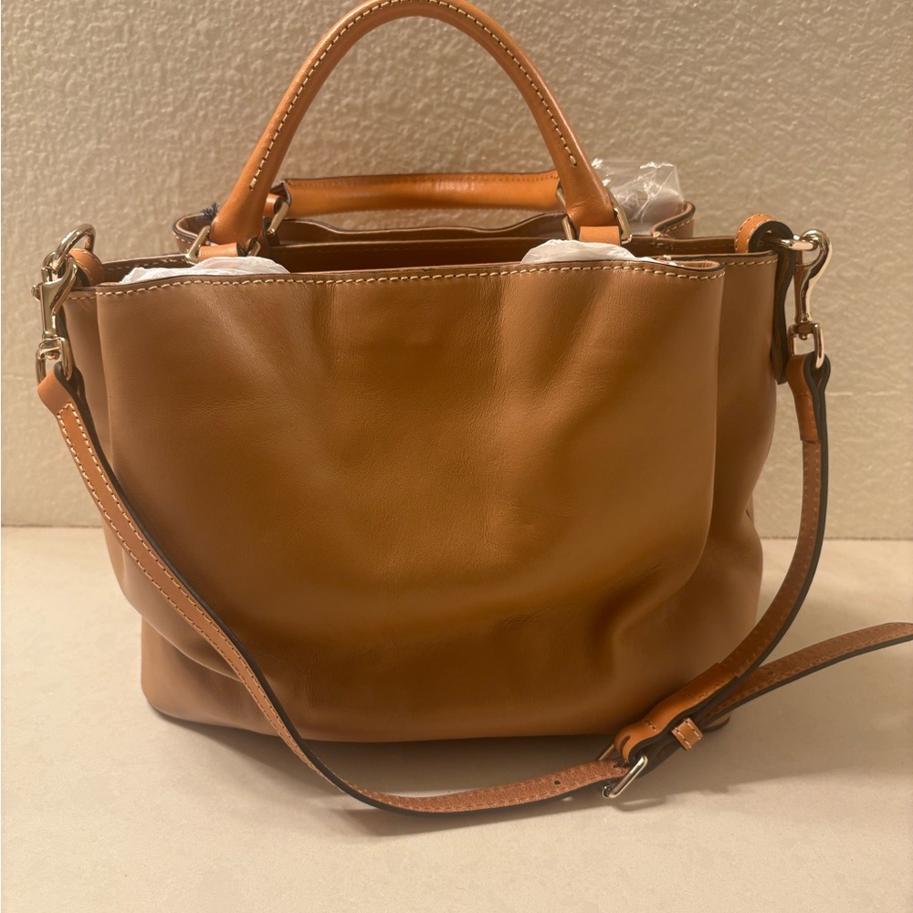 Dooney & Bourke Smooth Leather Satchel - Picture 2 of 11